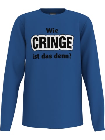 Langarmshirt in royalblau