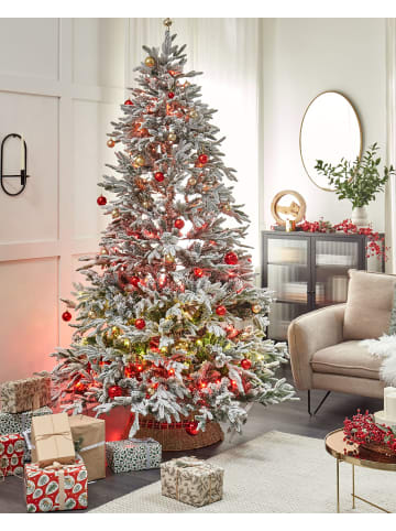 2-tlg Weihnachtsbaum BASSIE in Weiß/Grün