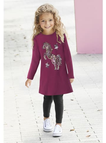 Langarmshirt in bordeaux