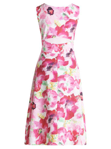 Cocktailkleid mit Blumenprint in Cream/Rosé