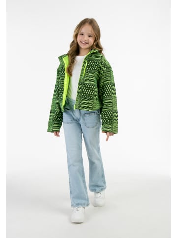 Mädchen Blouson in Neon Grün Schwarz
