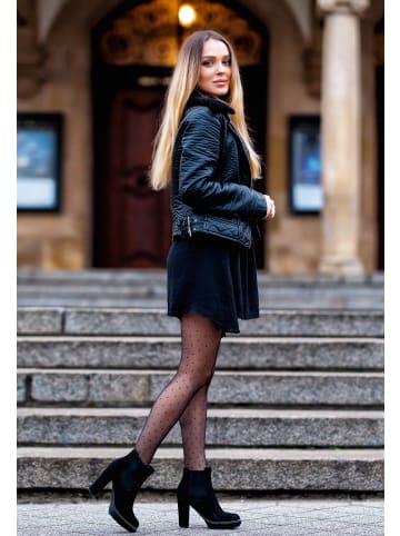 Strumpfhose Tights Dottie Dünne Strumpfhosen mit kleinem Punktmuster in Schwarz