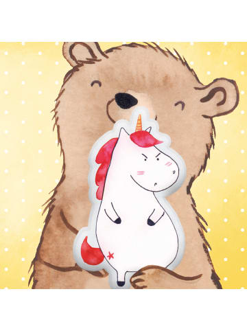 Kuschelkissen Einhorn Wut ohne Spruch in Weiß