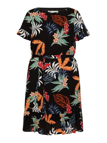Damen Kleid in Schwarz Mehrfarbig