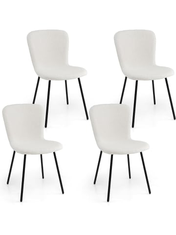 4er Set Esszimmerstühle in Beige
