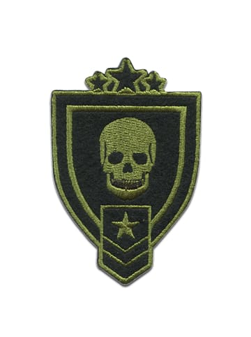 Totenkopf Militär Abzeichen ArmyApplikation Bügelbild inSchwarz