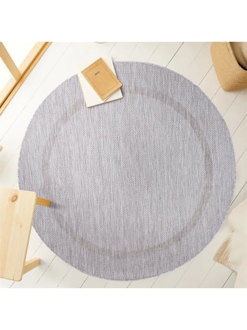 Outdoor Teppich RELAX Silber Rund