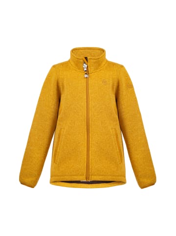 Jungen Strickfleecejacke in Senf Melange-280