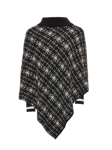 Damen Poncho in Schwarz