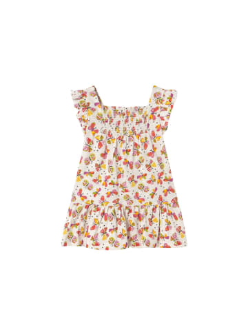 Sommerkleid mit Schmetterlingen in karotte