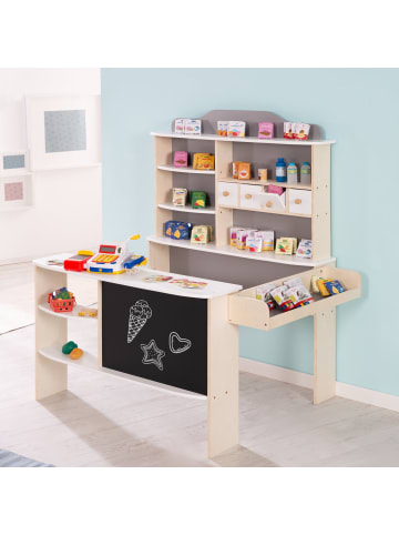 Kaufladen mit 4 Schubladen, Tafel, Theke & Seitentheke