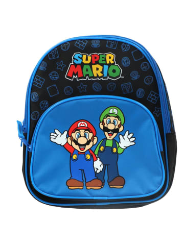Super Mario Rucksack Kinder Schultasche mit Gaming-Design für in Blau