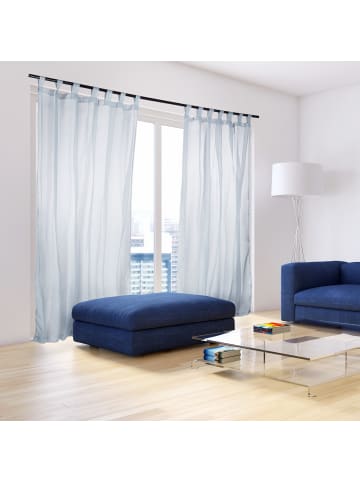 8x Vorhänge in Silber - (L)245 x (B)140 cm
