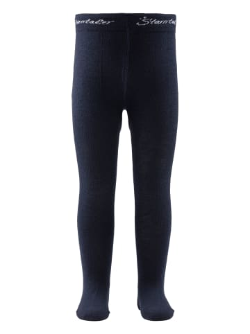 Strumpfhose Wolle in marineblau