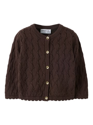 Strickjacke in Seal Brown1