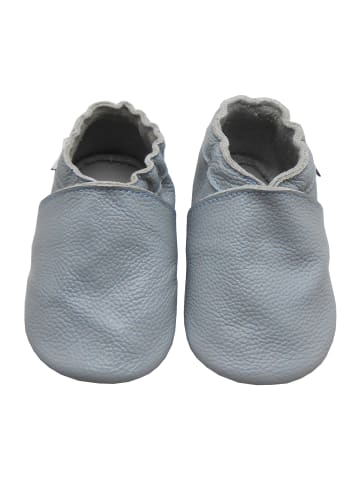 Baby-Leder-Laufschuhe, komfortabel mit rutschfester Sohle - Grau