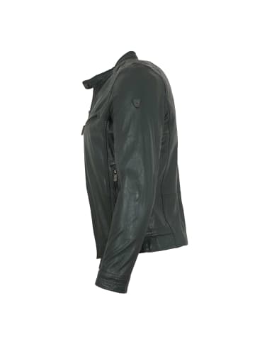 Lederjacke Lammnappa in Salbeigrün