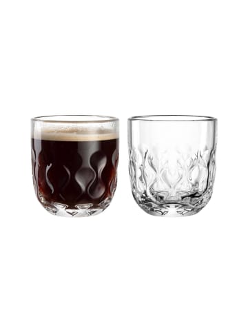 2er Set Kaffeegläser (2) Gocce in Transparent 220 ml
