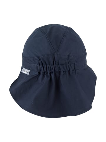 Schirmmütze mit Nackenschutz Basic in marineblau