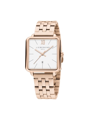 Armbanduhr The Classic Square in Rosé-weiß