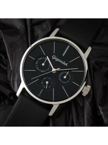 Quarzuhr "MINIMALISM" in Schwarz/Silber