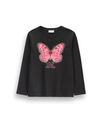 Langarmshirt in schwarz