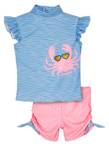 UV-Schutz Bade-Set Krebs in blau/pink
