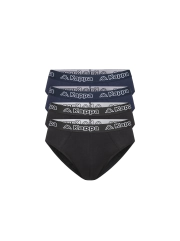 Kappa 4er Set Herren Slip in 2xSchwarz 2xNavy