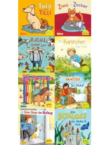 Buch - Pixi-8er-Set 306: Pixis Lieblingstiere (8x1 Exemplar) , 8 Teile