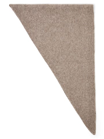 Dreiecksschal Bikona in taupe - 0001
