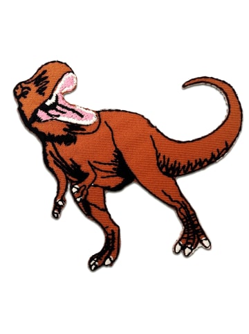 Dinosaurier TierApplikation Bügelbild inBraun