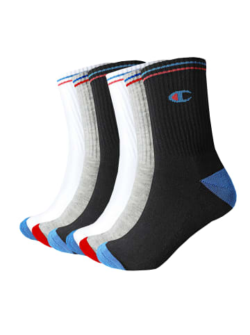 Socken Crew Socks 6 Paar in schwarz - weiß - grau