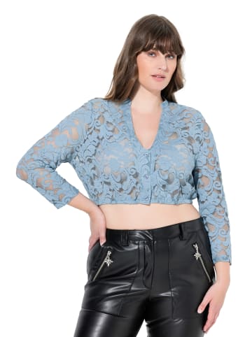 Bluse in helles türkis