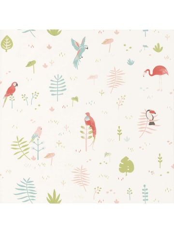Kindertapete Happy Dreams Tropen mint koralle