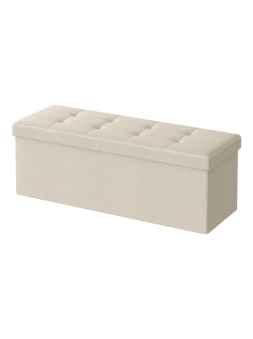 Sitzbank Minota in Creme - (B)110 x (H)38 x (T)38 cm