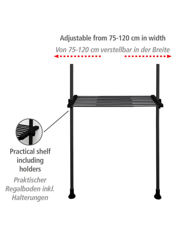 Regalboden Herkules Schwarz, Regalboden Mod. Herkules Schwarz in Schwarz