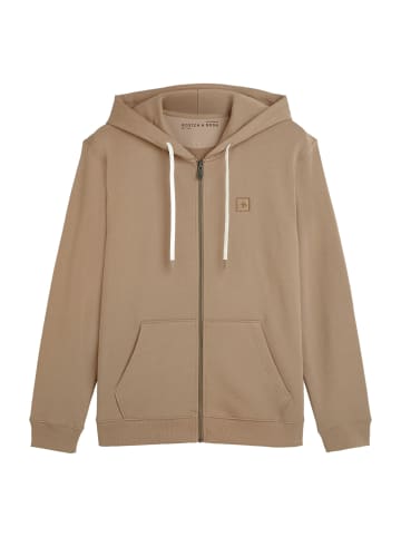 Sweatjacke 1er Pack in Hellbraun