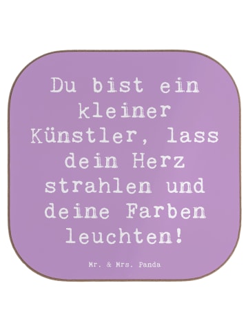 Untersetzer Spruch Die Freude an der Kreativitä... in Lavendeltraum
