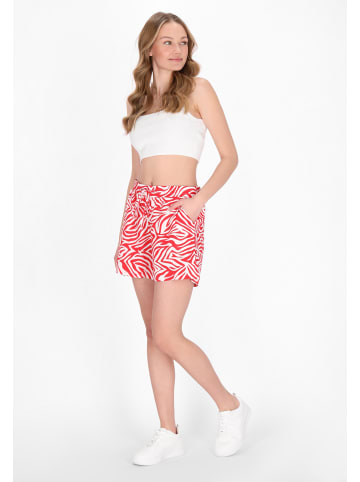 Women Shorts in white red