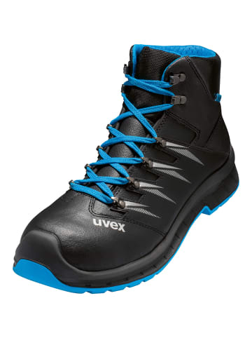 Gummistiefel 2 trend Stiefel in schwarz/blau