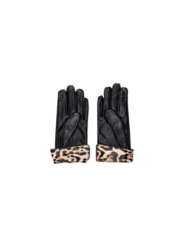 Schwarz Leder Handschuhe