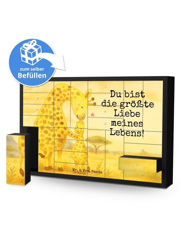 Weihnachtskalender Giraffe Kind Design mit Spruch in Weiß