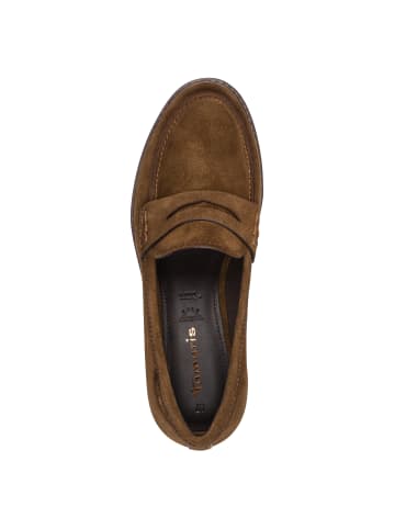 Slipper in cognac