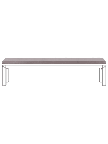 Auflagen MONSANO in Grau - (W) 168 x (H) 5 x (L) 35 cm