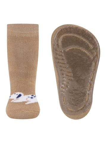 Stoppersocken Hund in camel
