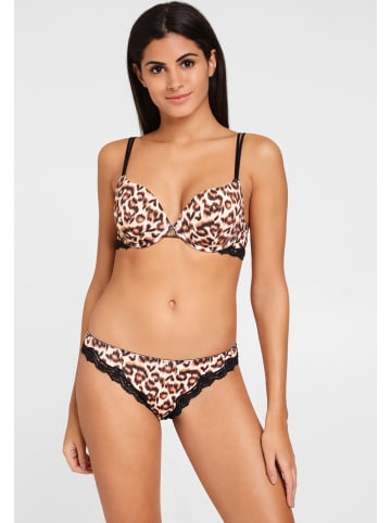Push-up-BH in leo-bedruckt