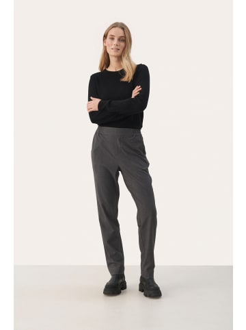 Pants Suiting AlmaPW Easy fit in Gray Flannel Melange