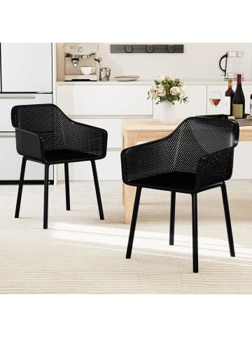 2er Set Esszimmerstühle in Schwarz