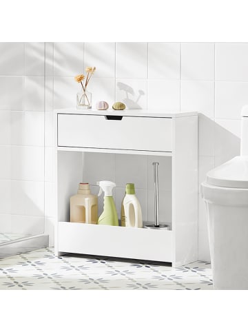 Toilettenkabinett in Reinweiß - (W) 20 x (H) 60 x (L) 55 cm