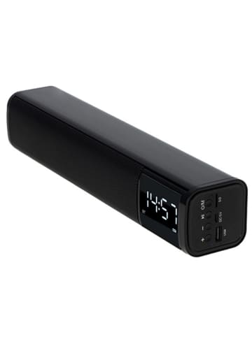 Adler AD 1191 Bluetooth-Lautsprecher mit Wecker und UWK-Radio in Schwarz